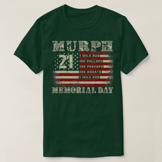 Murph 2023 Memorial Day American Patriotic Workout T-Shirt (Design vorne)