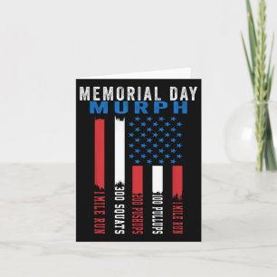 Murph Challenge American Memorial Day Workout Gym Karte