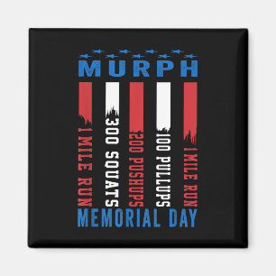 Murph Challenge American Memorial Day Workout Magnet