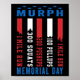 Murph Challenge American Memorial Day Workout Poster