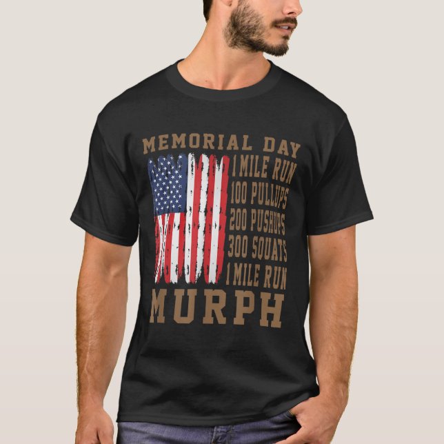 Murph Challenge Memorial Day Workout American T-Shirt (Vorderseite)