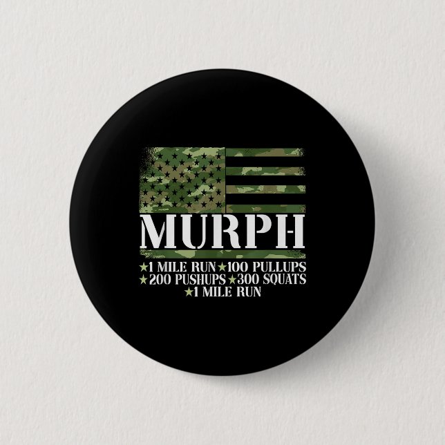 Murph Memorial Day Workout Button (Vorderseite)
