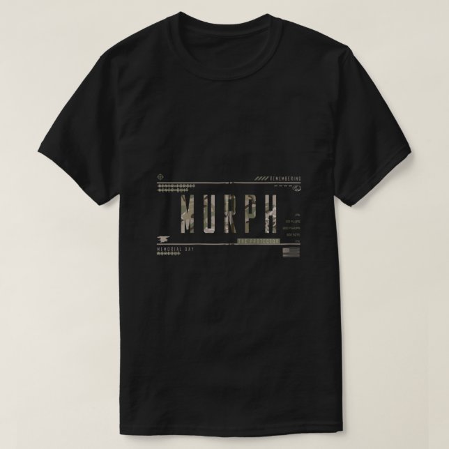 Murph Memorial Day Workout WOD badass militärische T-Shirt (Design vorne)
