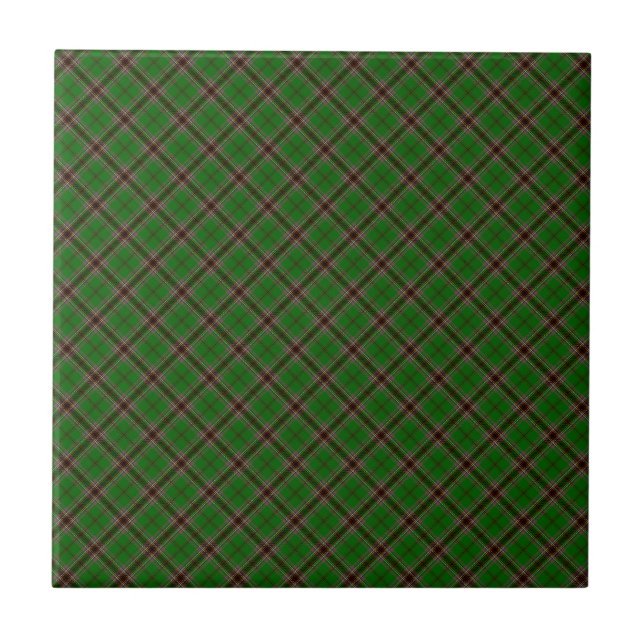 Murphy Clan Tartan Irish Designed Print Fliese (Vorderseite)