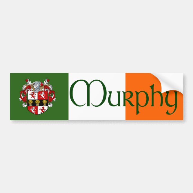 Murphy Coat of Arms Autoaufkleber (Vorne)