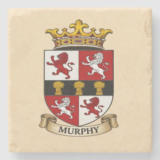 Murphy Familien Wappen Untersetzer (Vorderseite)