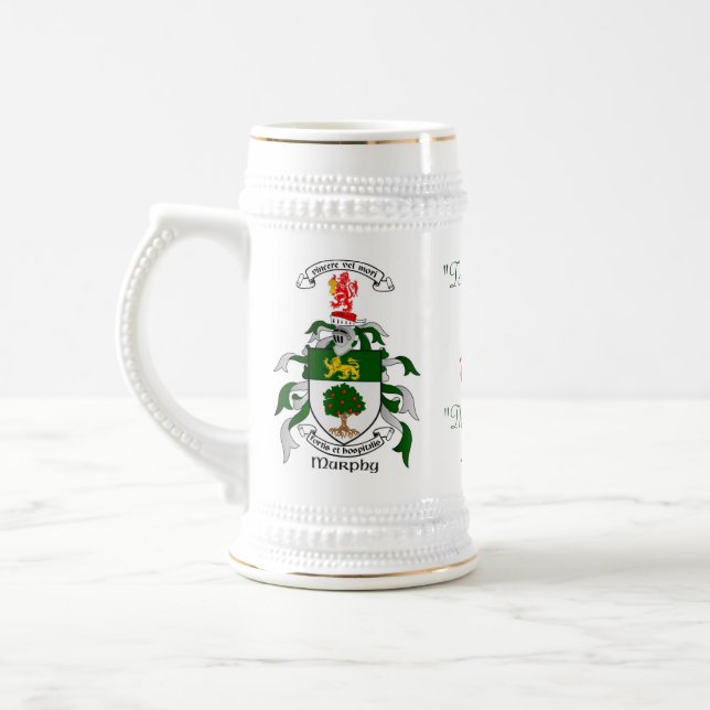 Murphy-Familienwappen Bierglas (Links)