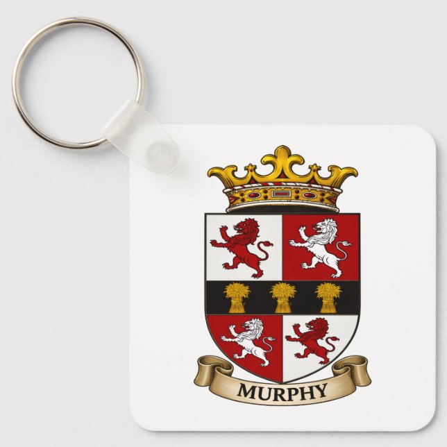 Murphy Family Coat of Arms Keychain Schlüsselanhänger (Vorderseite)