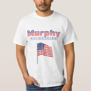 Murphy für Kongress-patriotischen Flagge-Entwurf T-Shirt