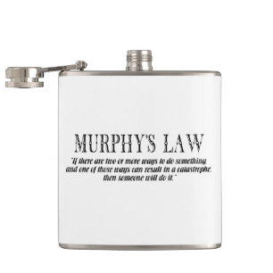 Murphy-Gesetz Flachmann