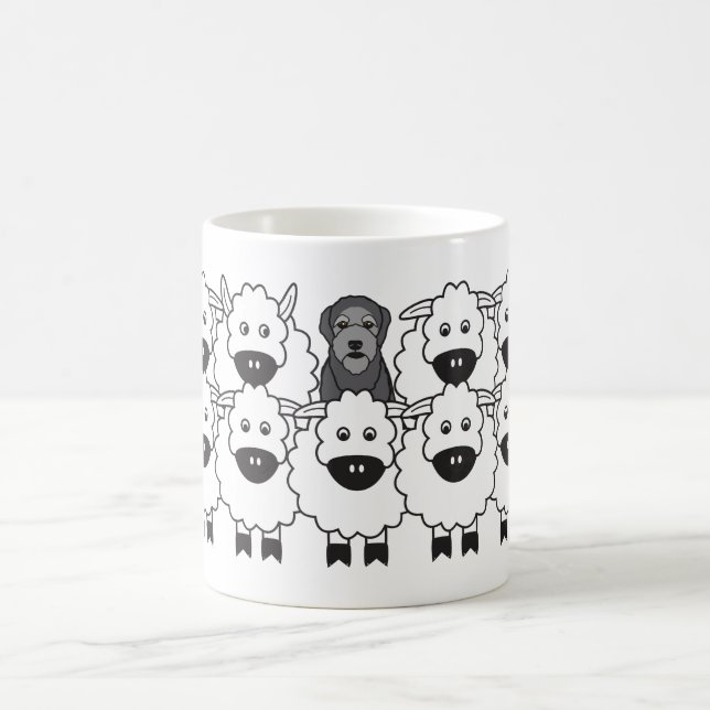 Murphy in den Schafen Kaffeetasse (Mittel)