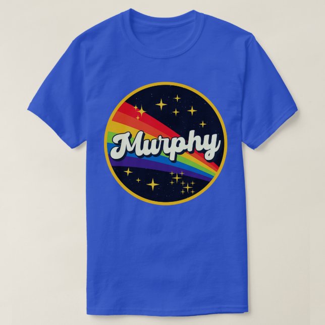 Murphy Regenbogen im Vintagen Stil T-Shirt (Design vorne)