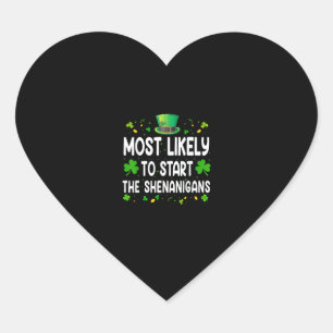 Murphy Shirt House of Shenanigans St Patricks Day Herz-Aufkleber