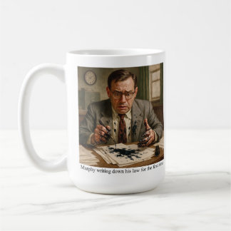 Murphy writing down his law for the first time. kaffeetasse