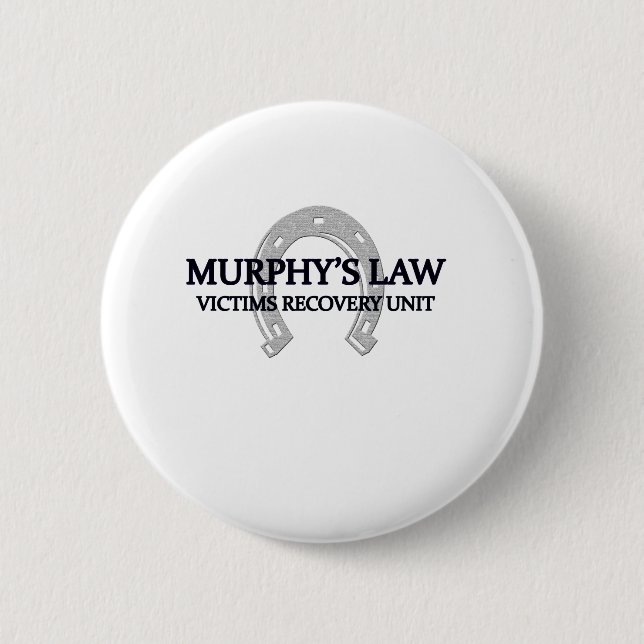 murphys Gesetz Button (Vorderseite)