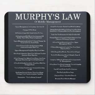 Murphys Gesetze des mittleren Managements Mousepad