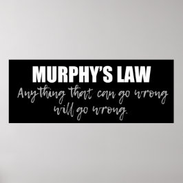 Murphy's Law Poster
