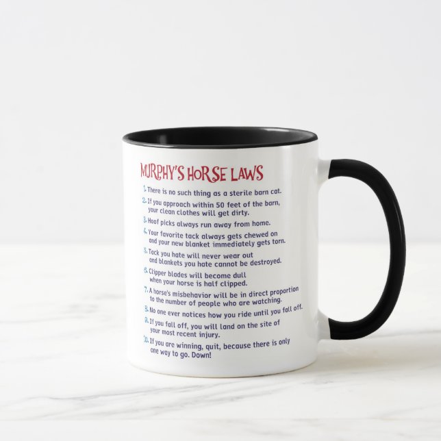 Murphys PferdegesetzesTasse Tasse (Rechts)