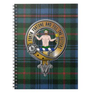 Murray Atholl Tartan & Abzeichen Notizblock