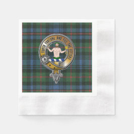 Murray Atholl Tartan & Badge Serviette