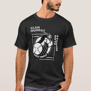 Murray Clan Gaelic Motto Swordsman T-Shirt