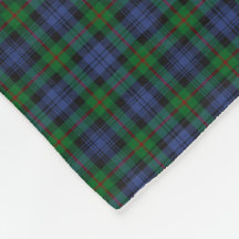Murray Clan Green und Royal Blue Tartan