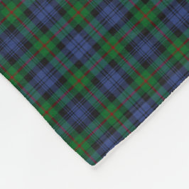 Murray Clan Green und Royal Blue Tartan Fleecedecke