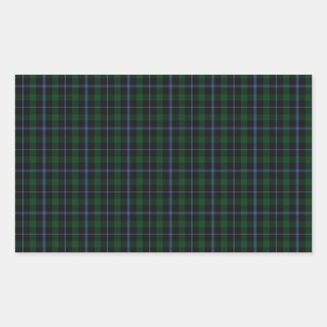 Murray Clan Tartan Rechteckiger Aufkleber (Vorderseite)