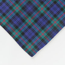 Murray Clan Turquoise und Royal Blue Modern Tartan