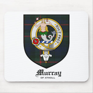 Murray-Clan-Wappen-AbzeichenTartan Mousepad