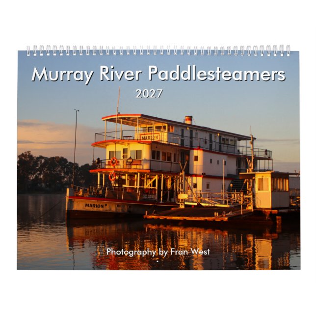 Murray River Paddlesteamers 2027 Kalender (Titelbild)