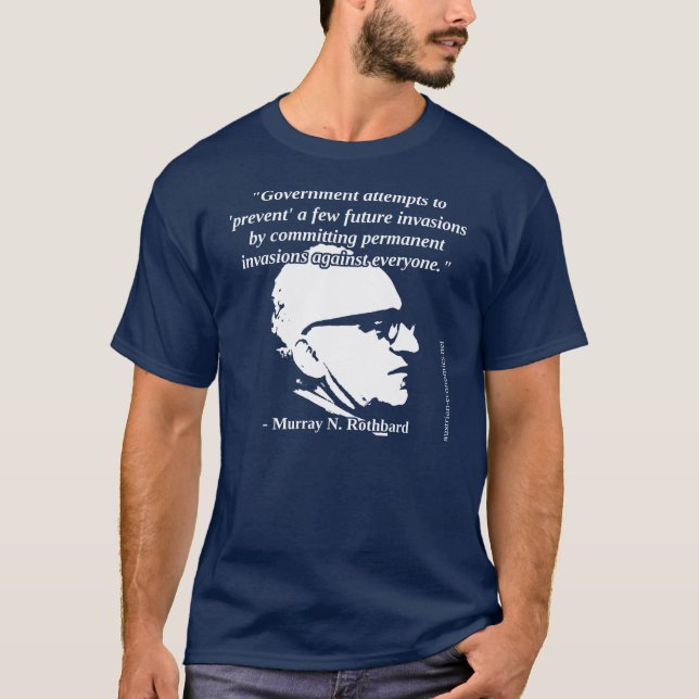 Murray Rothbard - Regierungs-Schutz T-Shirt (Vorderseite)