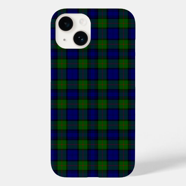Murray tartan Blau kariert Case-Mate iPhone 14 Hülle (Rückseite)