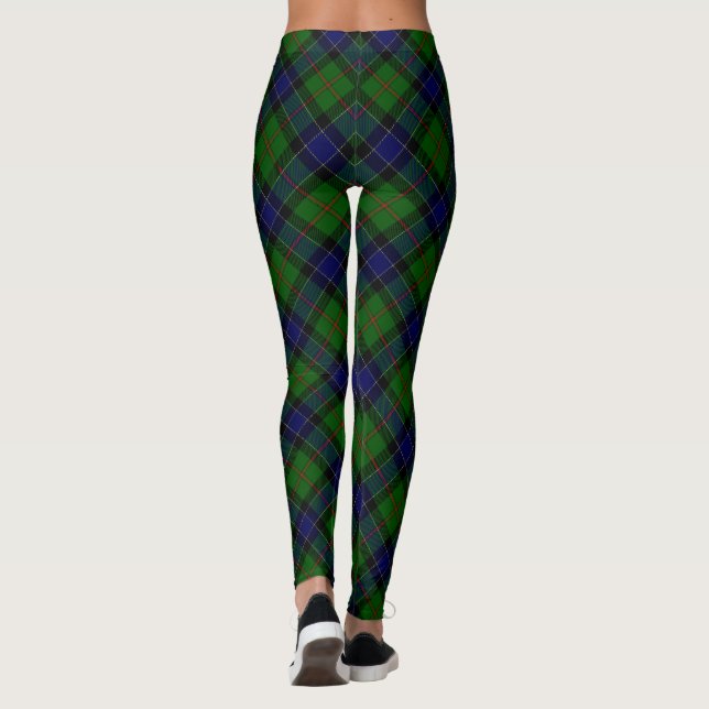 Murray tartan Blau kariert Leggings (Rückseite)
