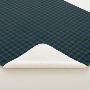 Murray tartan Blau kariert Sherpadecke