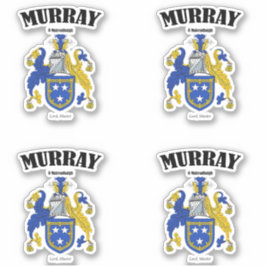 Murray Wappen Irish Translation & Meaning (x4) Aufkleber