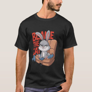 Mürrchen-Hase DIE KATZE IST SCHULD Witziger Tierhu T-Shirt