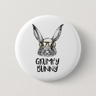 Mürrchen-Hase Lustiger passender Osterhase-Eier-Su Button