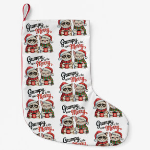 Mürrisch ist das neue Frohe Weihnachten Katzenlieb Kleiner Weihnachtsstrumpf