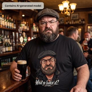 Mürrische Attitüde – Was guckst du? T-Shirt