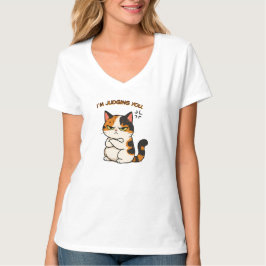Mürrische Dreifarbenkatze - ich beurteile dich T-Shirt