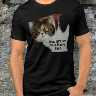 Mürrische Grumpy Cat Nicht so Glücklich Lustig Tri-Blend Shirt