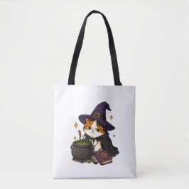 Mürrische Hexenkatze Halloween Tasche
