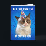 Mürrische Katze Customizeable alles Gute zum Karte<br><div class="desc"></div>