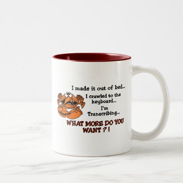 Mürrische M.Ü. Zweifarbige Tasse (Rechts)