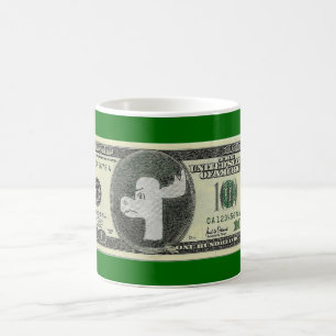 Mürrische Moosie $100 Rechnung Tasse