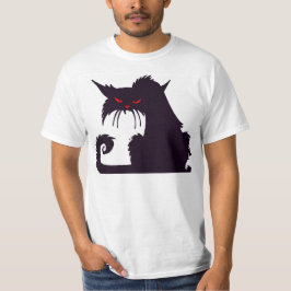 Mürrische schwarze Katze T-Shirt