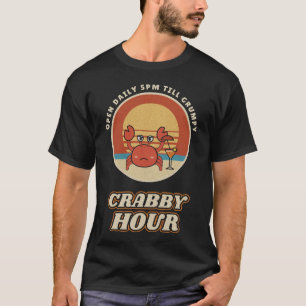 Mürrische Stunde Lustiger Grumpy Crab Cocktail T-Shirt