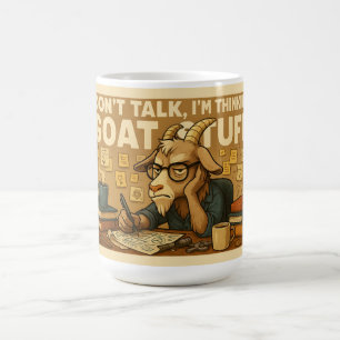 Mürrische Ziegen-Tasse – Design für denkende Ziege Kaffeetasse