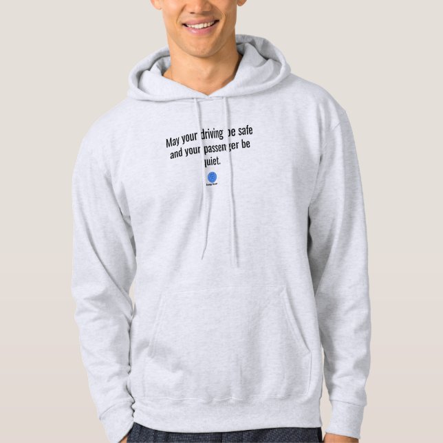 Mürrischer Alter Mann am Steuer Hoodie (Vorderseite)